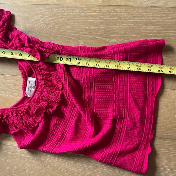 Sezane Pink Ruffle Top - Picture 8 of 8